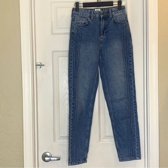 BDG Mom Jeans Size 25 Side Stripes - Picture 1 of 10